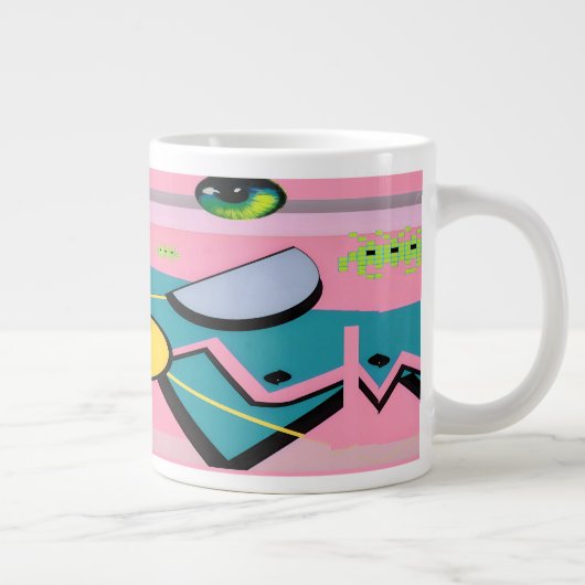 Retrowaves of Fame - Ken Gage Art Grote Koffiekop (Rechts)