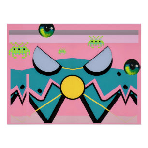 Retrowaves of Fame - Ken Gage Art Perfect Poster