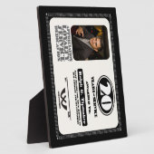 Retrowerknemer 20-jarige servicetoekenning fotoplaat (Zijkant)