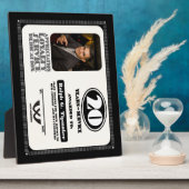 Retrowerknemer 20-jarige servicetoekenning fotoplaat (Zijkant)