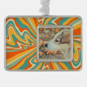 Retrowervelkolom Verzilverd Omlijst Ornament