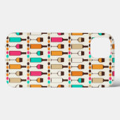 Retrowijnflessen en -glazen Case-Mate iPhone case (Achterkant (horizontaal))