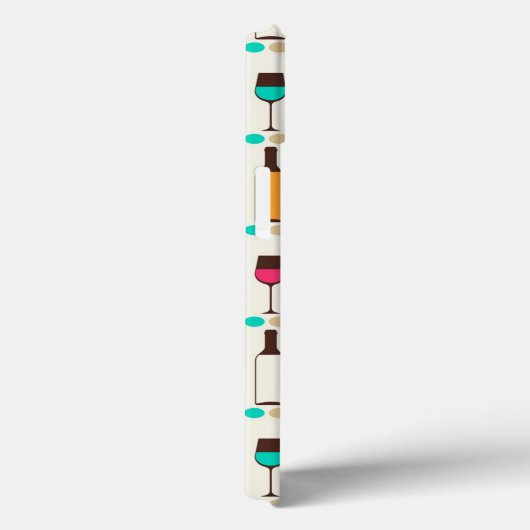 Retrowijnflessen en -glazen Case-Mate iPhone case (Achterkant / Rechts)