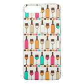 Retrowijnflessen en -glazen Case-Mate iPhone case (Achterkant)