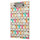 Retrowijnflessen en -glazen klembord (Links)