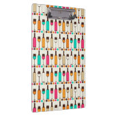 Retrowijnflessen en -glazen klembord (Rechts)