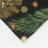 RetroXmasCat Fleece Deken (Hoek)