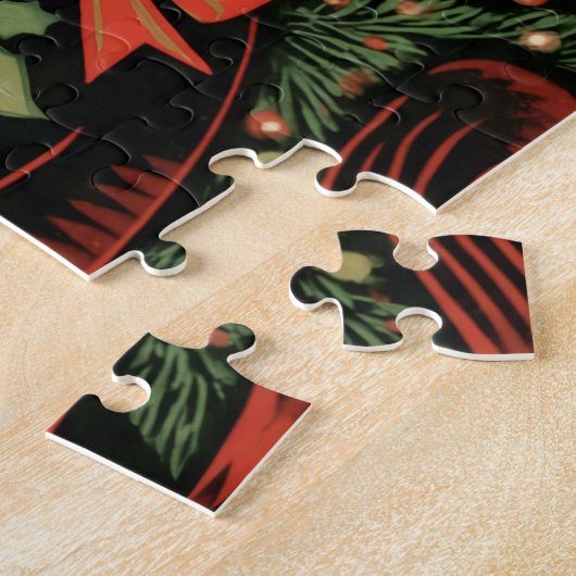 RetroXmasCat Legpuzzel (Zijkant)