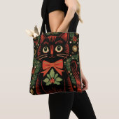 RetroXmasCat Tote Bag (Dichtbij)