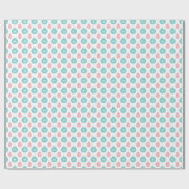 Retroze en Aqua ornamenten Verpakkingspapier Cadeaupapier (Vlak)