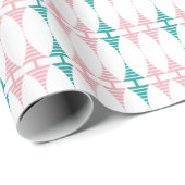 Retroze en watermarquis omlooppapier cadeaupapier (Rol Hoek)