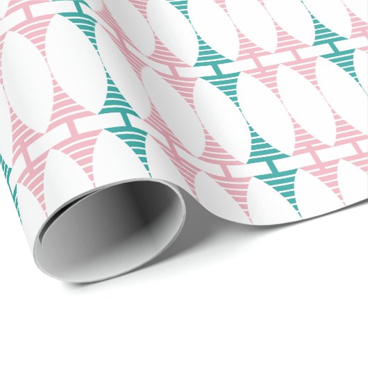 Retroze en watermarquis omlooppapier cadeaupapier (Rol Hoek)