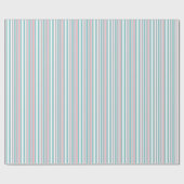 Retroze en waterstrepen Verpakkingspapier Cadeaupapier (Vlak)