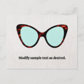 Retrozonnebril Briefkaart (Voorkant)