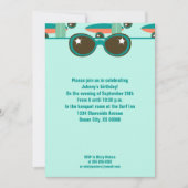 Retrozonnebrillen en Surfboards Kaart (Voorkant)