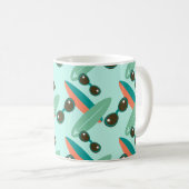 Retrozonnebrillen en surfplanken koffiemok (Voorkant rechts)