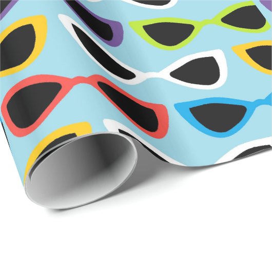Retrozonnebrillen voor verpakkingspapier cadeaupapier (Rol Hoek)