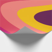 Retrozwammen - zonsondergang cadeaupapier (Hoek)