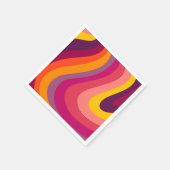 Retrozwammen - zonsondergang servet (Hoek)