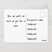 Retrozwarte katten met sterburst - bewerkbare teks briefkaart (Achterkant)