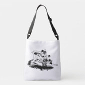 Retrozwemmers Crossbody Tas (Achterkant)