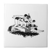 Retrozwemmers Tegeltje (Voorkant)