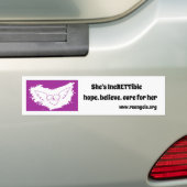 Rett Syndrome Angel Bumpersticker voor haar (Op auto)