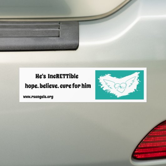 Rett Syndrome Angels Bumpersticker (hem) (Op auto)