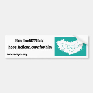 Rett Syndrome Angels Bumpersticker (hem)