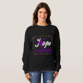 Rett Syndrome Awareness Hope Warrior Support Purpl Trui (Voorkant volledig)