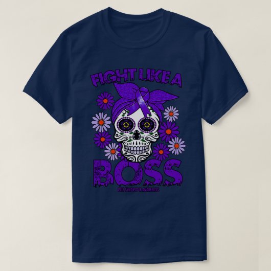 Rett Syndrome Awareness vechten als een baas T-shirt (Design voorkant)