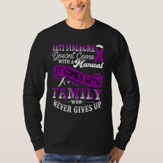 Rett Syndrome Bewustmakingsfamilie oktober Purpl T-shirt