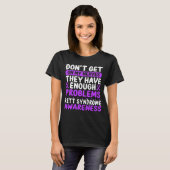 Rett Syndrome Ribbon Rett Syndrome Awareness T-shirt (Voorkant volledig)