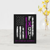 Rett Syndrome Warrior US Flag Down Syndroom Kaart (Gele Bloem)