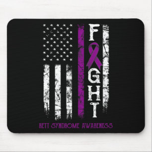 Rett Syndrome Warrior US Flag Down Syndroom Muismat