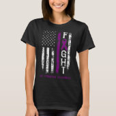 Rett Syndrome Warrior US Flag Down Syndroom T-shirt (Voorkant)