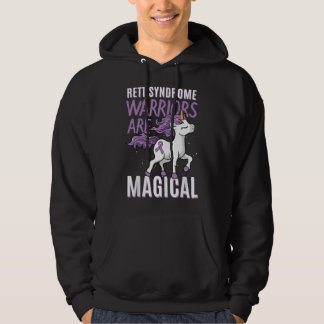 Rett Syndroom Bewustzijn RTT Krijger Paarse Lint  Hoodie