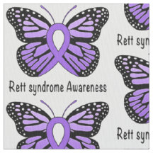 Rett syndroom Butterfly Awareness Ribbon of Hope