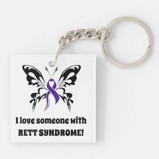 Rett syndroom Sleutelhanger (Achterkant)
