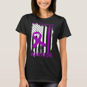 Rett Syndroom Warrior USA Vlag Verenigde Staten Re T-shirt