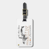 Rette mich der Wal Bagagelabel (Voorkant verticaal)