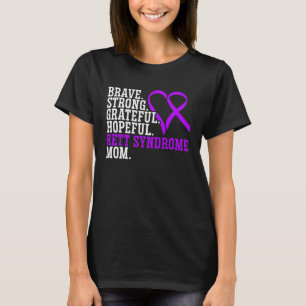 Rettsyndroom Mama I Draag Paarse Rett-syndroom AWA T-shirt
