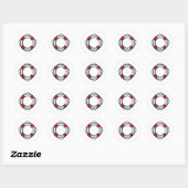 rettungsring life saver ronde sticker (Vel)