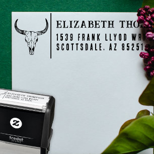 Return Address Country Western Weddenschap Nash Ba Zelfinktende Stempel