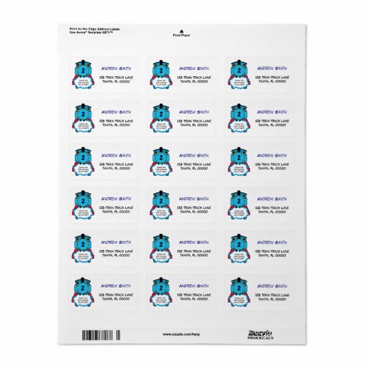 Return Address Label (Full Sheet)