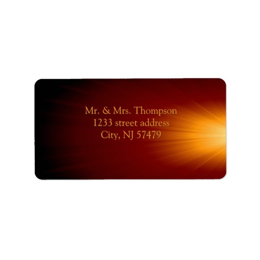 Return Address Label (Voorkant)
