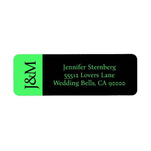 Return Address Label (Voorkant)