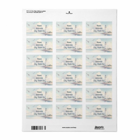 Return Address Label (Full Sheet)