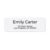 Return Address Label (Voorkant)