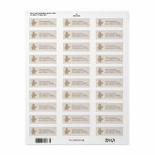 Return Address Label Boho Woodland Beer (Full Sheet)